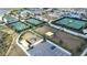 Community amenities including tennis courts, playground, and open green space at 31349 Cabana Rye Ave, San Antonio, FL 33576