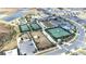 Tennis courts and playground with convenient parking areas at 31349 Cabana Rye Ave, San Antonio, FL 33576