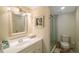 Updated bathroom with shower/tub combo at 3710 41St S Way # C, St Petersburg, FL 33711