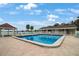 Community pool with lounge chairs and gazebo at 3710 41St S Way # C, St Petersburg, FL 33711