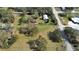 Aerial view of property showing large yard and road at 4001 Keene Rd, Plant City, FL 33565