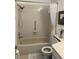 Clean bathroom with shower, tub and toilet at 407 Lake Point Ct # 4E, Sun City Center, FL 33573