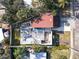 Under construction home, aerial view showcasing the property at 4408 W Leona St, Tampa, FL 33629