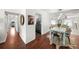 Modern dining area with a light-colored table and metal chairs at 4822 W Bay Court Ave, Tampa, FL 33611