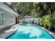 View of refreshing pool from the patio at 4822 W Bay Court Ave, Tampa, FL 33611