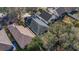 Aerial view of house and neighboring properties at 5605 Tanagergrove Way, Lithia, FL 33547