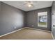 Simple bedroom with carpeted floor and a window at 5605 Tanagergrove Way, Lithia, FL 33547