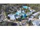 Aerial view of community pool complex with lap pool and water features at 6003 Tealside Ct, Lithia, FL 33547