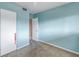 Empty bedroom with light blue walls at 6170 7Th N Ave, St Petersburg, FL 33710