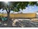 Backyard patio area with mature tree and partial fence at 10323 Del Mar Cir, Tampa, FL 33624