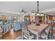 Open concept dining area with kitchen and living room views at 134 Mariner Dr # 134, Tarpon Springs, FL 34689