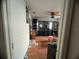 Bedroom with hardwood floors and ceiling fan at 1530 Davenport Dr, New Port Richey, FL 34655