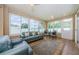 Sunroom featuring comfortable seating and a dining table at 1553 Regal Mist Loop, Trinity, FL 34655