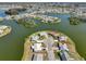 Home is located on a waterfront lot with circular driveway at 1806 Burlington Cir, Sun City Center, FL 33573