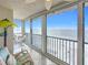 Balcony view showcasing stunning ocean and beach views at 18304 Gulf Blvd # 619, Redington Shores, FL 33708