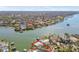 Aerial view showing property location and lot size at 1897 Clearwater Harbor Dr, Largo, FL 33770