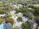 Aerial view showcasing the home's location and neighborhood at 1903 Oro Ct, Clearwater, FL 33764