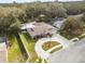 Aerial view of the house and its surrounding landscape at 1903 Oro Ct, Clearwater, FL 33764