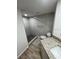 Large walk-in shower with modern tile and fixtures at 19505 Quesada Ave # O105, Port Charlotte, FL 33948