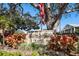 St Andrews Links community entrance sign with landscaping at 2112 Gulf View Blvd, Dunedin, FL 34698