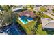 Property with pool and surrounding houses at 2851 Hardee Dr, Sarasota, FL 34231