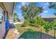 Backyard oasis with stone path and lush landscaping at 2851 Hardee Dr, Sarasota, FL 34231