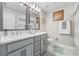 Bathroom with double vanity and toilet at 5351 Bridge St # 67, Tampa, FL 33611