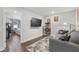 Cozy media room with comfortable seating and large-screen television at 5351 Bridge St # 67, Tampa, FL 33611