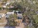 Charming single-story home on a verdant lot, as seen from an aerial perspective at 738 59Th Ne Ave, St Petersburg, FL 33703