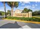 Community entrance sign welcoming residents to On Top of the World Paradise at 2402 Ecuadorian Way # 28, Clearwater, FL 33763