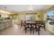 Dining area with table and chairs near kitchen at 272 Portree Dr, Dunedin, FL 34698