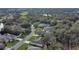 Aerial view showcasing a quiet residential street at 3307 Kilmer Pl, Plant City, FL 33566