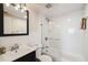 Clean bathroom with a tub and shower combination at 4015 Bayshore Blvd # 9D, Tampa, FL 33611