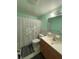 Clean bathroom with updated vanity and shower/tub at 5895 18Th N St # 9, St Petersburg, FL 33714