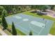 Full-sized community basketball court with clearly marked lines and well-maintained surface at 6722 Boulder Run Loop, Wesley Chapel, FL 33545