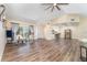 Bright living room with hardwood floors, and neutral color palette at 734 Fortuna Dr, Brandon, FL 33511