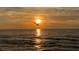 A serene ocean view, highlighted by a bird silhouetted against a golden sunset at 100 Bluff View Dr # 401A, Belleair Bluffs, FL 33770
