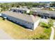 Aerial view showing the property's location in a residential community at 10428 Rivercrest Dr, Riverview, FL 33578