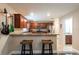 Kitchen with stainless steel appliances and a breakfast bar at 10428 Rivercrest Dr, Riverview, FL 33578