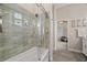 Modern bathroom with a large walk-in shower at 1257 Kings Way Ln, Tarpon Springs, FL 34688