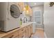 Laundry room with washer, dryer and additional counter space at 1257 Kings Way Ln, Tarpon Springs, FL 34688