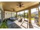 Spacious screened-in patio perfect for outdoor relaxation at 14015 Kingfisher Glen Dr, Lithia, FL 33547