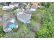 Aerial view of house and surrounding homes at 1703 Alhambra Crest Dr, Ruskin, FL 33570
