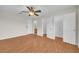 Large bedroom with walk-in closet and wood floors at 1703 Alhambra Crest Dr, Ruskin, FL 33570