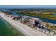 Aerial view of beachfront property and surrounding buildings at 18325 Gulf Blvd # 405, Redington Shores, FL 33708