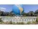 Beautiful outdoor globe fountain, perfect for a relaxing visit at 2284 Philippine Dr # 71, Clearwater, FL 33763