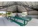 Covered picnic area featuring green picnic tables for outdoor gatherings and casual dining at 2284 Philippine Dr # 71, Clearwater, FL 33763