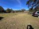 Large grassy side yard with a vehicle parked near the road at 26418 Dayflower Blvd, Wesley Chapel, FL 33544