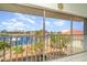 Enjoy the water view from this screened balcony at 2700 Magdalina Dr # 2B, Punta Gorda, FL 33950