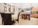 Breakfast nook with kitchen and island view at 3011 Marble Crest Dr, Land O Lakes, FL 34638